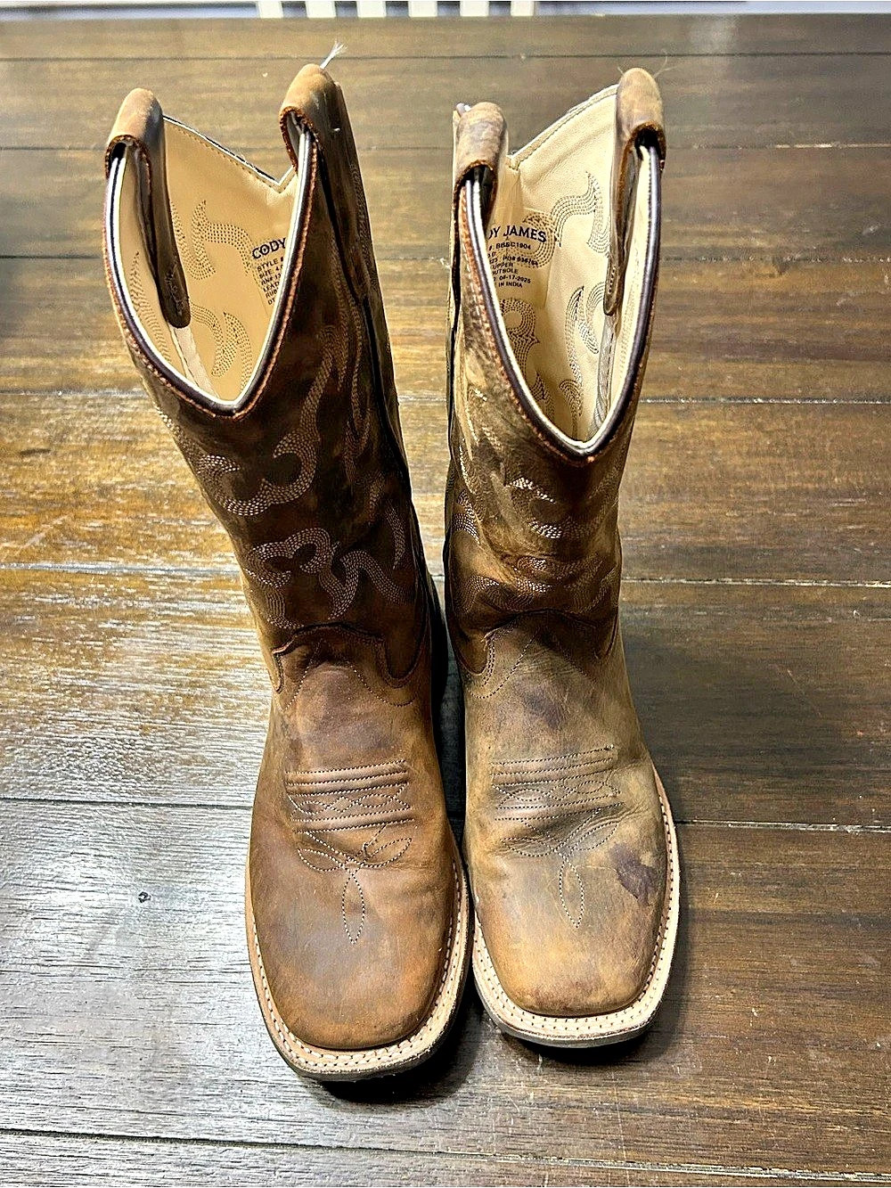 Boys Nash Cody James Squared Toe Boots
